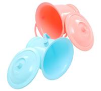 NUSITOU Pot D'urine Portable 2 Pièces en Plastique Pp Facile à Nettoyer pour Adultes et Personnes Âgées, Maison Voyages