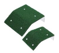 NUSITOU Rampe D'évasion pour Petits Animaux 2pcs avec Ventouses Stables en Plastique Vert, Échelle de Secours Piscine Extérieure pour Grenouilles et Animaux Domestiques