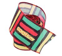 NUSITOU Ruban en Polyester Résistant la Décoloration Design Unique pour Décorations de Fête et Emballage Présent Lors du Mois de L'histoire des Noirs