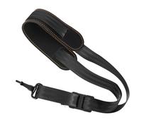 NUSITOU Sangle de Saxophone Noire en Cuir et Nylon Réglable, Facile à Mettre et Confortable pour Joueurs Professionnels et Débutants