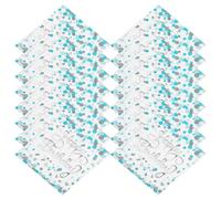 NUSITOU Serviettes en Papier Design Élégant Argentées à Pois Bleus 40 Jetables et Polyvalentes pour Fêtes D'anniversaire pour Célébrations Joyeuses