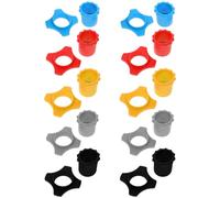 NUSITOU Sets de Anneaux de en Caoutchouc Anti-roulis Lot de 10 Accessoires Antidérapants pour Microphone pour Interviews et Salles de Conférence