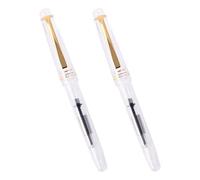 NUSITOU Stylo de Calligraphie Chinoise Facile à Manipuler et Nettoyer 2 Pièces Transparent Pointe Souple Peinture et L'écriture Calligraphique