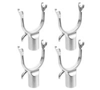 NUSITOU Support de Branches D'arbres Fruitiers en Alliage D'aluminium Argenté, Léger et Polyvalent, Lot de 4 Pièces pour Vergers et Usage Domestique, Adapté pour Tiges de 19mm