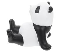 NUSITOU Support de Téléphone Panda en Résine Blanc, Design Stable et Compact, Accessoire Décoratif pour Bureau et Maison, Forme Cartoon Pleine D'innocence