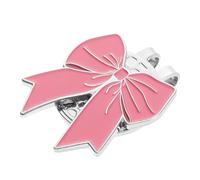 NUSITOU Support de Visière de Golf Porte-marqueur de Balle Précision en Fer Rose, Clip Élégant de Nœud pour Paquet et Ceintures, Fixation Sécurisée pour Parcours de Golf
