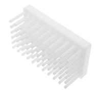 NUSITOU Support pour Tubes à Essais en Plastique Blanc pour Laboratoire Séchoir Tubulaire Stable et Gain de Place 66 Tiges