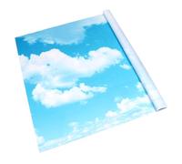 NUSITOU Tapisserie Suspendue en Dacron à Motif Nuages Blancs et Ciel Bleu, Décor Classique, Facile à Nettoyer, pour Fêtes et Séances Photo