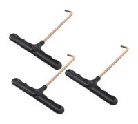 NUSITOU Tire-Lacets 3 Pièces en Plastique et Fer Crochet Plat Moulé pour Serrer Lacets Chaussures Basket et Patins à Roulettes Facile à Manipuler