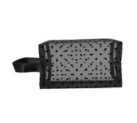 NUSITOU Trousse de Toilette en Maille Nylon de Cœur, Grosse Capacité, Facile à Nettoyer, Portable, pour Voyager et Organiser Le Maquillage