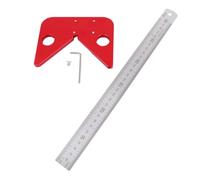 NUSITOU Trusquin de Traçage pour Travail du Bois Professionnel, Règle en Alliage D'aluminium, Outil de Positionnement et Traçage D'angle à 45 Degrés pour Bricolage