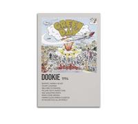 NUSLNG Dookie by Green Day Poster de l'album minimaliste sur toile - Décoration murale moderne pour salon, chambre à coucher - 30 x 45 cm - Style minimaliste