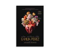 NUSLNG Emilia Pérez Poster sur toile pour chambre à coucher, décoration de chambre, style sans cadre, 50 x 75 cm