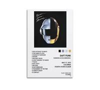 NUSLNG Impression sur toile Daft Punk avec accès aléatoire - Décoration murale moderne pour salon, chambre à coucher - 40 x 60 cm - Style sans cadre