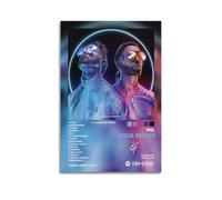 NUSLNG PNL Album Deux Frères - Couverture artistique sur toile pour décoration de chambre à coucher - 40 x 60 cm - Sans cadre