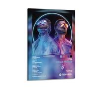 NUSLNG PNL Album Deux Frères - Couverture artistique sur toile pour décoration de chambre, décoration de chambre à coucher, 20 x 30 cm, style cadre