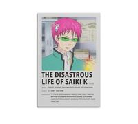NUSLNG Poster The Disastrous Life of Saiki K - Impression sur toile - Décoration murale moderne pour chambre à coucher - 30 x 45 cm - Sans cadre
