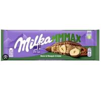 Nuss & Nougat-Crème - Barre de chocolat saveur Crème aux noix et au nougat - Dégustation gourmande et intense d'un chocolat fin et aromatique - Super idée de cadeau - Compatible avec milka - 300g