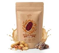 Nustino Bites Caramel Peanut dattes séchées cacahuète caramel 100g | Dattes séchées moelleuses enrobées de beurre de cacahuète en poudre et d'un arôme naturel de caramel gourmand