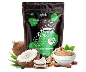 Nustino Coconut beurre de cacahuète en poudre à la noix de coco 400g | Beurre de cacahuète en poudre à la noix de coco, préparation facile avec de l'eau, idéal pour shakes et desserts