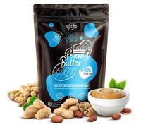 Nustino Pure 400g - Poudre de beurre de cacahuète, riche en protéines, jusqu’à 90% de matières grasses en moins, texture crémeuse après mélange, sans additifs, idéale pour recettes saines et sportives