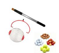 Nut Collector Roller Collector, Roller Collector with Aluminum Telescopic Handle - Extendable up to 150 cm, Fruit Harvester for Apples Pears Chestnuts Fruit Nuts Tennis Ball Golf Ball