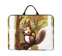 Nut-Eating Housse pour ordinateur portable Motif écureuil 16,5 x 12,2" Compatible avec ordinateurs portables 14" pour un rangement facile