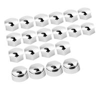 Nut Rim Cover 20pcs 17mm Anti-theft Hub Screw Cap | for car, for auto wheels, 20pcs, 17mm(SILVER)