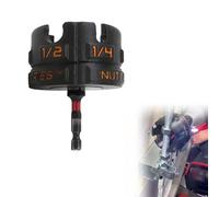 Nut Zipper Drill Attachment for Fast Nut and Bolt Removal, Durable High-Speed Power Drill Adapter for 1/4", 3/8", 1/2" Threaded Rods, for Conduit Racks, Strut Systems, and Overhead Fixtures