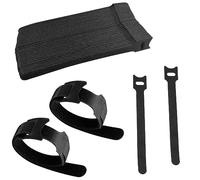 Nutabevr 60 pcs Noir serre-câbles réutilisables, Sangle Réutilisable Câble Management, Organisateur Rangement Cable, pour l'organisation des câbles, Attacher Fils PC, Fils Électriques