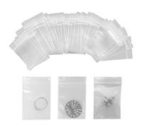 Nutabevr Lot de 400 Plastiques Sacs en Plastiques Transparents Refermables, Zip Sac Plastique, Zip Plastique Transparent Refermables 40mm x 60mm, pour Articles,Bonbons,Pièces,Jouets Petits