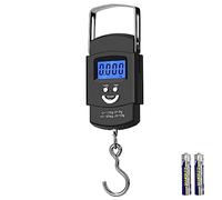 Nutabevr Pèse Bagage Electronique à crochet,Max 50kg/110lb Portable Balance Numérique,avec écran LCD et fonction de tare à un bouton,adapté aux achats, à l'express postal,pêche,aux bagages,etc.