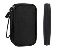 Nutabevr Sac Câble Multifonctionnel, Cable Management Cubes 2 Couche, Sac Câble Portable Étanche, Antichoc Anti Humide Rangement, pour Carte SD, Chargeur, Adaptateurs, Cartes Mémoire, Câbles USB