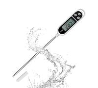 Nutabevr Thermometre Cuisine avec Écran LCD Thermomètre Numérique Digital avec Sonde Longue Haute Précision,Lecture instantané Thermomètre Cuisson,pour BBQ,Huile,Viande,Nouriture,Lait,Vin,Eau Chaude