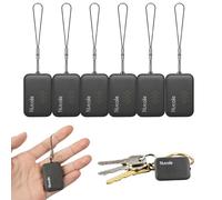 Nutale Mini Localisateur D'objets de Clé Portefeuilles - 6Pcs Café Key Finder Téléphone Trouve-clés Porte Clés Localisateur et Traqueur Sonore pour Retrouver Clés