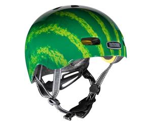 Nutcase Kinder Fahrradhelm Baby Nutty Mips Gloss, XXS, Wassermelone - Grün, BNUTGL-100