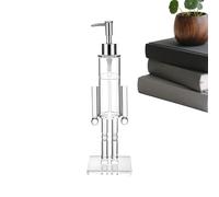 Nutcracker Distributeur de savon transparent | Décoratif réutilisable Nutcracker Bathroom Decor,Christmas Kitchen Soap Dispenser,for Home Bedroom Sinks Hotel Offices Holiday Birthday Party Winter
