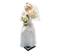 Nutcracker Figurine - Painted Wood Romantic Decoration, Wedding Nutcracker Statue | Decorative Wooden Ñutcracker Ornement, Romantic Shelf Display | for Bedroom Office Desk Bookshelf Mantelpiece Stud