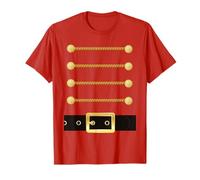 Nutcracker Gifts by designsanddesigns Casse-Noisette Caractère Soldat Costume Uniforme Drôle Noël T-Shirt Rouge Unisexe Adulte S Petit Regular US 15 ou 16