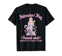Nutcracker Mom Social Club Surviving Season Together Retro T-Shirt