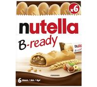 Nutella B-Ready Biscuits Croustillants avec des Éclats Qui Subliment le Goût Unique de la Pâte à Tartiner à la Noisette 132 g - Lot de 4