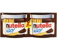 Nutella Pâte à tartiner aux noisettes et de bâtonnets céréaliers - Les 2 pots de 52g