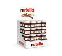Nutella Ferrero Lot de 32 petits pots à tartiner, au chocolat, en verre, 25 g, fait de crème de nougat aux noisettes