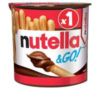 NUTELLA & GO - Biscuits Croquants à la Noisette, Cacao Intense pour une Pause Gourmande (52g) - Le Lot De 4