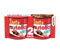 NUTELLA & GO - Pause Gourmande Noisette Cacao, Biscuits Croquants à Partager (2x52g) - Le Lot De 4