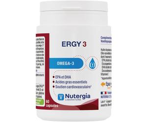 Nutergia Ergy 3 Complément Alimentaire Système Cardiovasculaire 60 Gélules