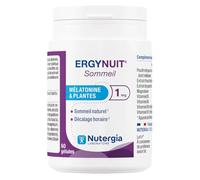 Nutergia | Gélules ErgyNuit Sommeil | 60 gélules | Mélatonine & Plantes