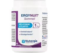 Nutergia | Gélules ErgyNuit Sommeil | 60 gélules | Mélatonine & Plantes