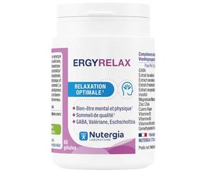 Nutergia - Relaxation optimale - Bien-être mental et physique - Sommeil de qualité - Complément alimentaire - 60 Gélules - Fabrication Française