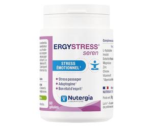 Nutergia - Stress émotionnel - Adaptation au stress émotionnel passager, améliorer l’état d’esprit - Pulsions sucrées dues au stress - Complément alimentaire - 60 Gélules - Fabrication Française